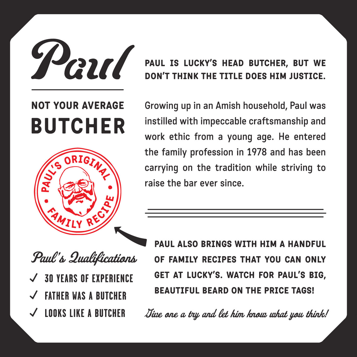 PAUL THE BUTCHER 标志及品牌视觉设计